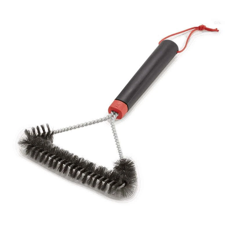 Weber 12 Inch Three-Sided Grill Brush 3 Weber 12 Inch Three-Sided Grill Brush