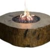 Elementi Manchester Fire Table NG -Johnstone's Sales Shop burning stump ofe101 1