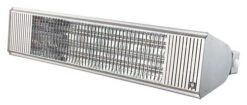 Aura CF 4000W Stainless Steel Wall Mount Heater 208/240v With Remote