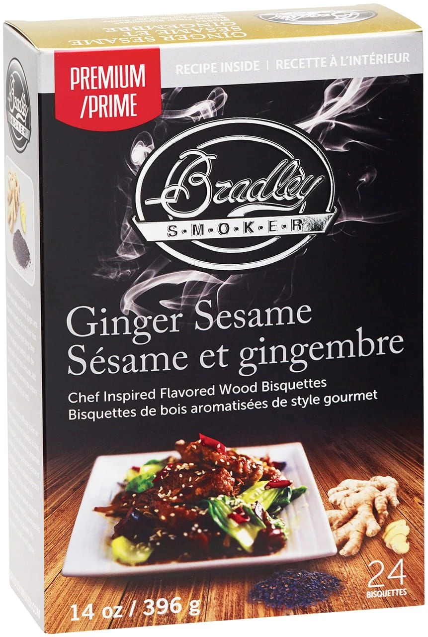 Bradley Smoker Ginger & Sesame Bisquettes (48 Pack) 3 Bradley Smoker Ginger & Sesame Bisquettes (48 Pack)