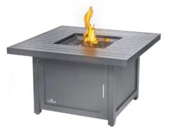 Hampton Square Fire Pit Table - Grey