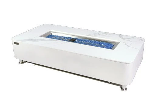 ATHENS PORCELAIN TOP FIRE TABLE - WHITE 3 ATHENS PORCELAIN TOP FIRE TABLE - WHITE