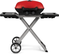 Napoleon TravelQ Red Lid With Scissor Cart