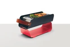 UNA Portable Table Charcoal Grill - Red