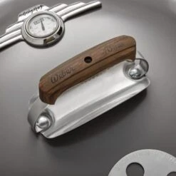 Weber 22 Inch 70th Anniversary Kettle Hollywood Grey -Johnstone's Sales Shop weber anniversary grill lid handle grey